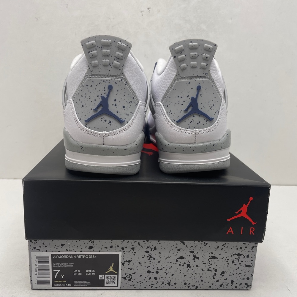 Nike Air Jordan 4 Retro GS “Midnight Navy” 2022 - Picture 4 of 4